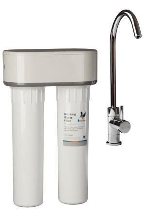 Purificateur d'eau Doulton DUO-HIP ANTI NITRATE sous évier + Robinet eau pure