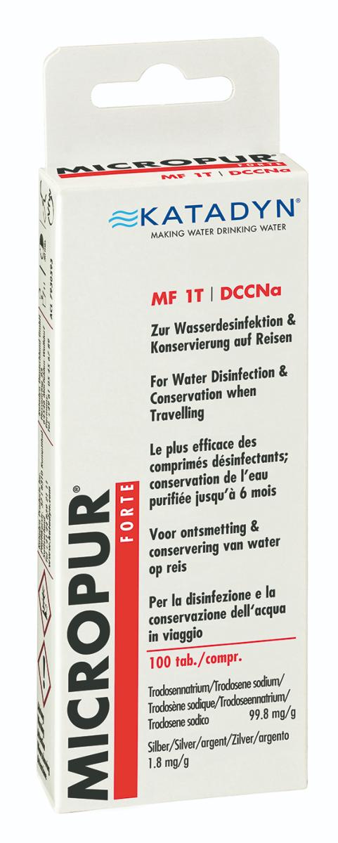 Micropur forte, dccna, désinfectant conservateur pour eau, 100 comprimés