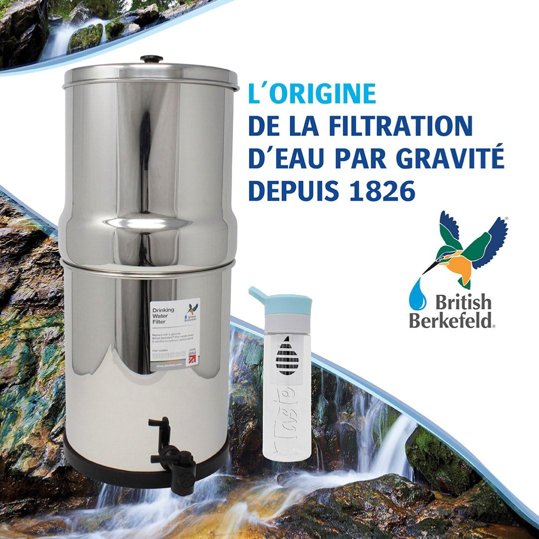 Cartouche Ultra fluoride BRITISH BERKEFELD pour filtre à gravité