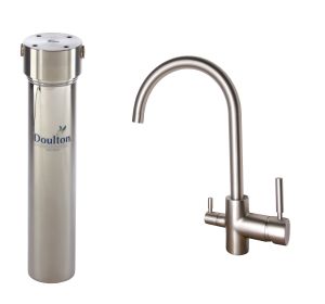 robinet mitigeur de cuisine à douchette Gugliemi pour purificateur Doulton