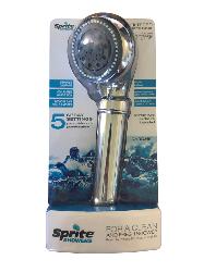 Douchette SPRITE SHOWERS chromée avec cartouche Chlorgon KDF + Flexible 200 cm