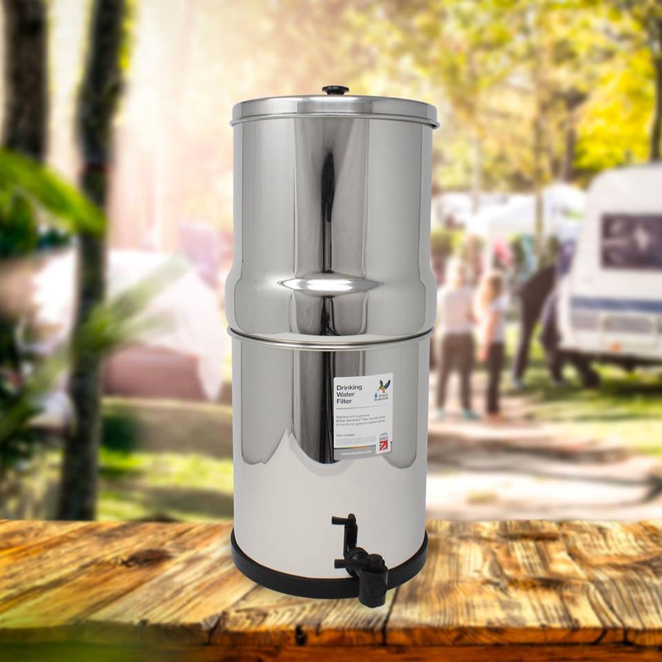 British Berkefeld 6L purificateur d'eau à gravité équipé de 2 cartouches  ultra stérasyl certifié NSF