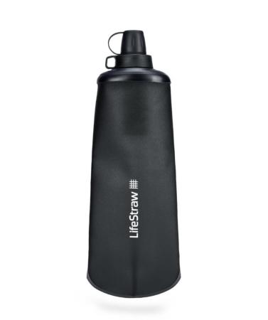 Gourde Lifestraw collapsible squeeze 1 L Dark Grey