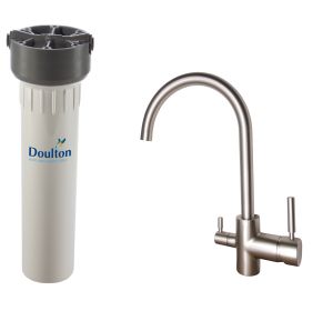 [PACK] Purificateur d'eau Doulton HIP + Mitigeur 3 voies CONTEMPORAIN satiné