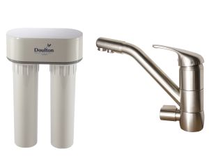 [PACK] Purificateur d'eau Doulton DUO HIP CALCAIRE + Mitigeur 3 voies CLASSIQUE satiné